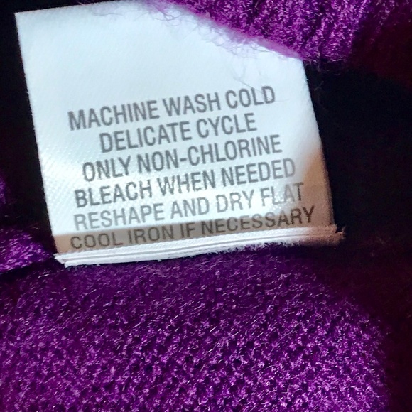 Women's Plus Size Cowl Neck Purple Sweater 2X - Picture 6 of 6